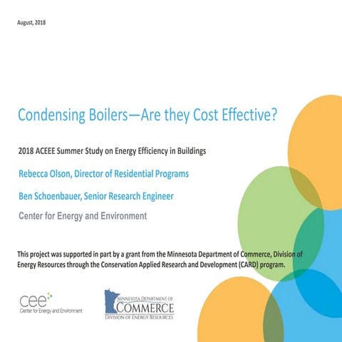 Condensing Boilers: Are they cost effective?