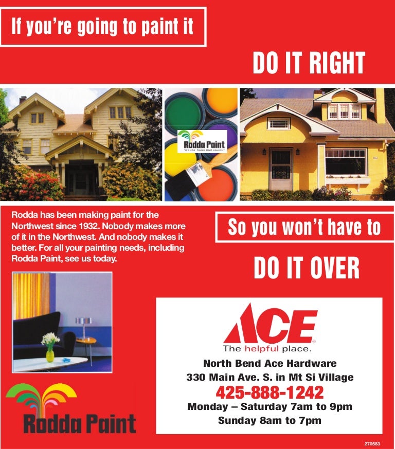 Ace hardware paint ad