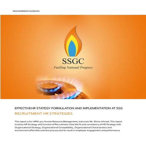 Human Resource at Sui Southern Gas Company