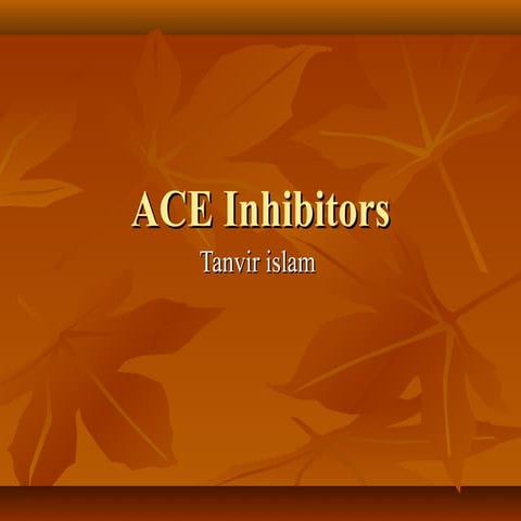 ACE inhibitors drugs