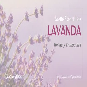 Aceite Esencial de Lavanda 