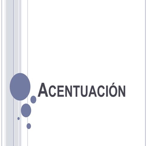 Acentuación