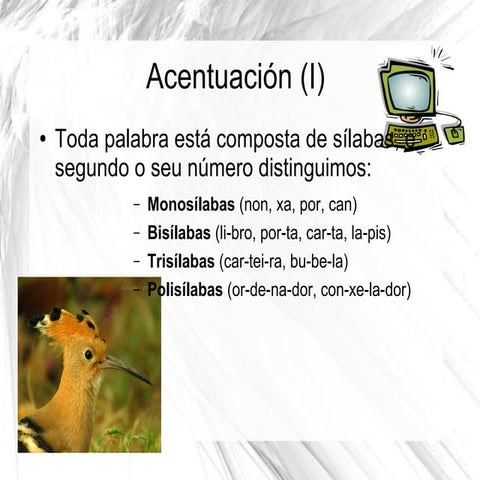 Acentuacion. Regras xerais