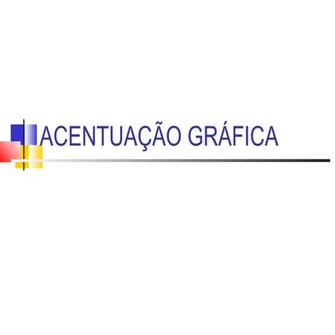 Acentuação gráfica
