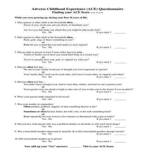 ACE Questionnaire