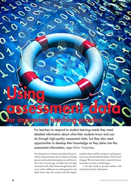 Using assessment data