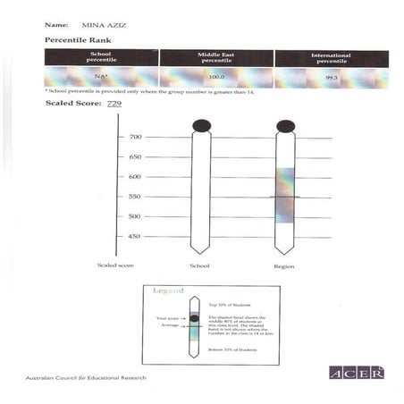 ACER Mathematics Score | PDF
