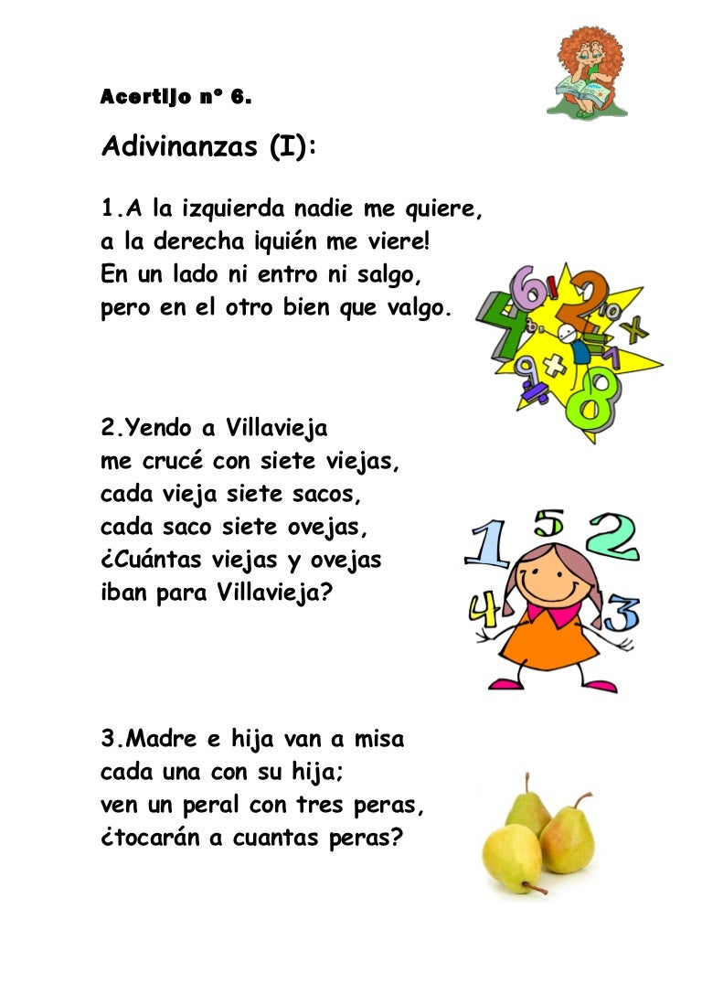 Acertijo N 186 6 Adivinanzas I | acertijo n 186 6 adivinanzas i Acertijo N 186 6 Adivinanzas I | acertijo n 186 6 adivinanzas i