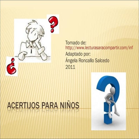 Acertijos para niños