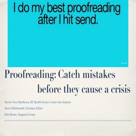 ACES 2015: Catch Mistakes Before They Cause a Crisis