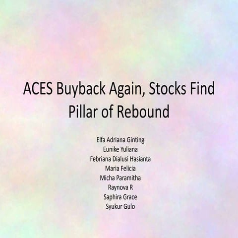 Aces buyback again, stocks find pillar of