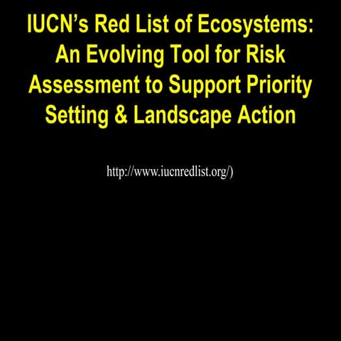 Acessing conservation of genetic resource