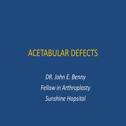 Acetabular defects