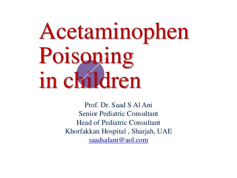 Acetaminophen poisoning
