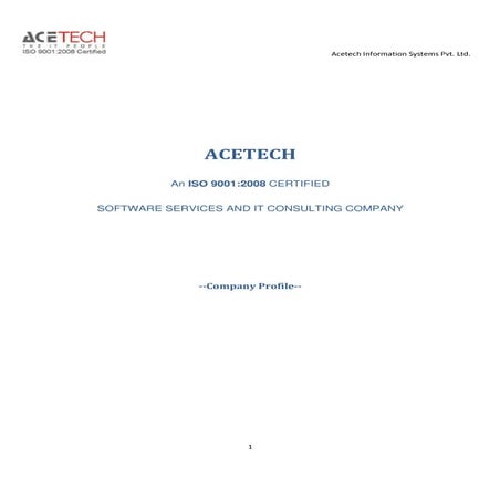 Acetech company profile
