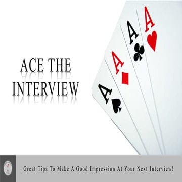 Ace the Interview! | PDF