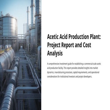 Detailed Report on Acetic Acid Production Plant Setup in 2025 (PPT)