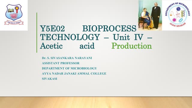 Acetic acid production