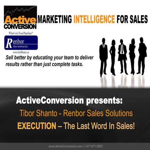 EXECUTION – The Last Word in Sales! Everything Else is Just Talk! 