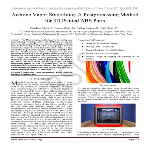 3. Post Processing for Additive Manufacturing | PDF