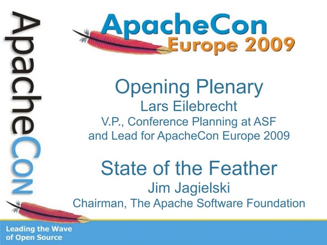 Apache State of the Feather 2009