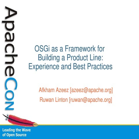 Aceu2009 Osgi Productline