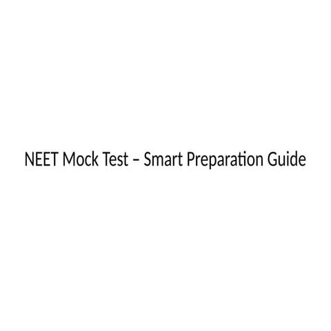 Ace Your NEET Preparation with EaseToLearn’s NEET Mock Test
