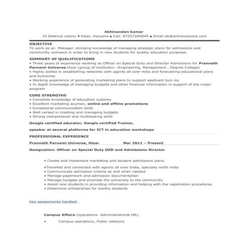 Abhinandan Resume wo cover