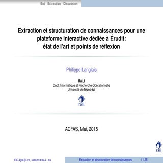 Extraction et structuration de conn...