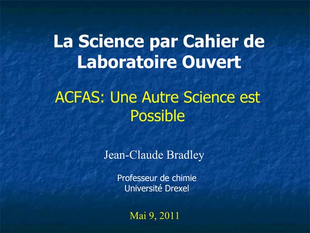 La Science par Cahier de Laboratoir...