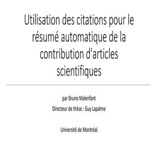 Utilisation des citations pour le r...