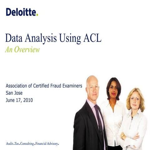 06/17/2010 Meeting - Electronic Data Analysis Using ACL