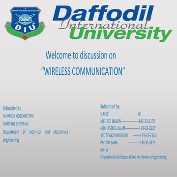 WIRELESS COMMUNICATION