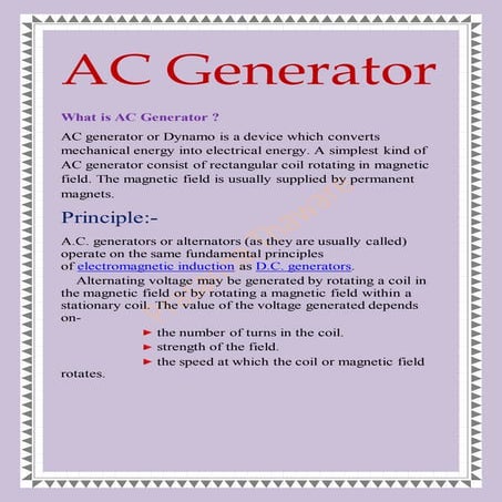 Ac generator