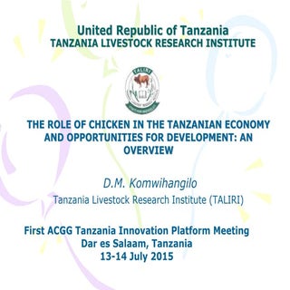 The role of chicken in the Tanzania...