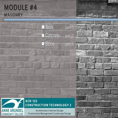 ACH 122 Lecture 05a (Brick Masonry)