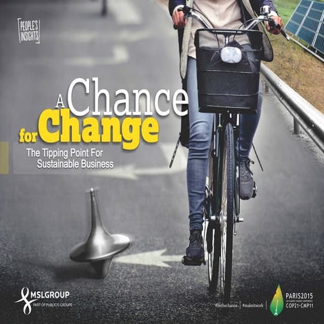 A Chance for Change: The Tipping Point for Sustainable Business