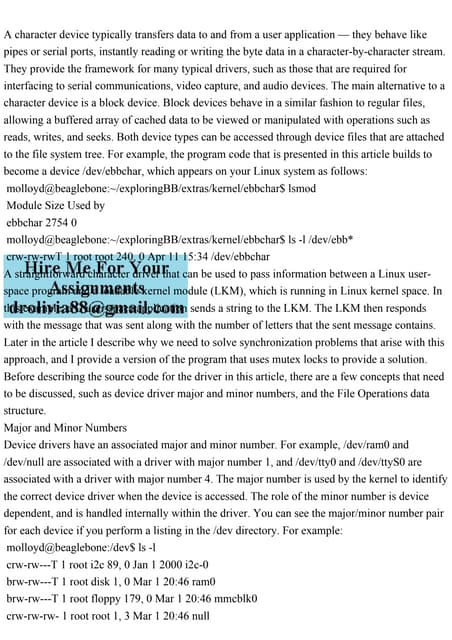 A character device typically transfers data to and from a user appli.pdf