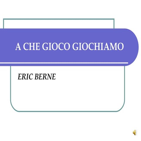 A che gioco giochiamo | PPT