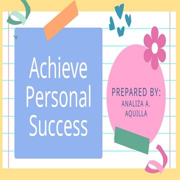 Achieve-Personal-Success with Human Relations