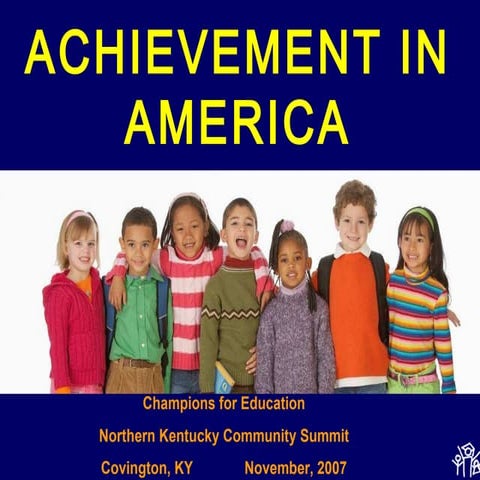 Achievement in america