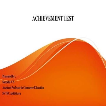 Achievement test