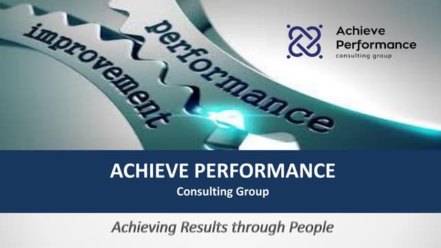 Achieve Performance Company Presentation 2017