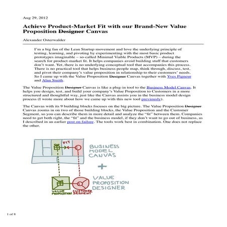 Achieve product market fit with our brand-new value proposition designer canv...