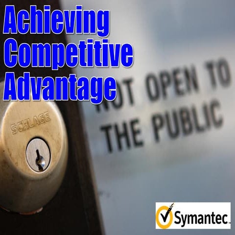 Achieving Competitive Advantage