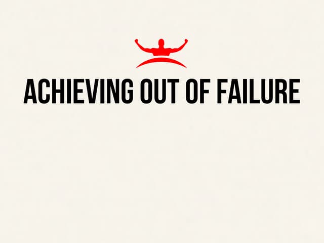 Achieving out of failure