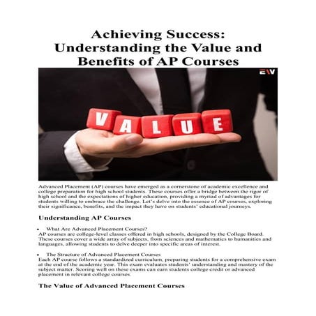 AP Courses: Top 5 Benefits, Value And Tips | Enterprise Wired
