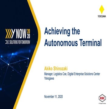 Achieving the Autonomous Terminal