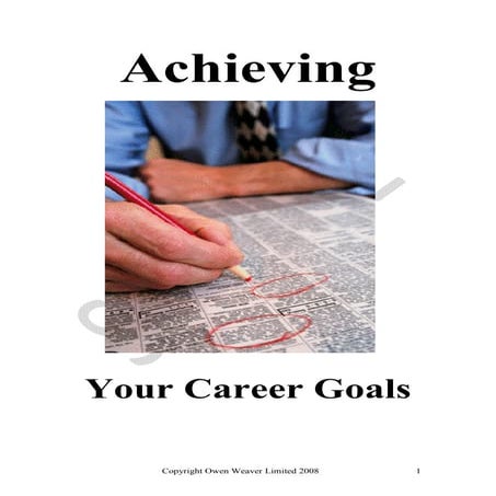 Achieving Your Career Goalssample