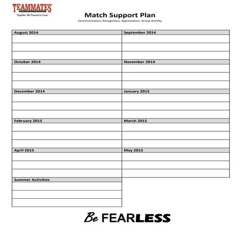 Achieving your strategic plan   match support plan 1.0